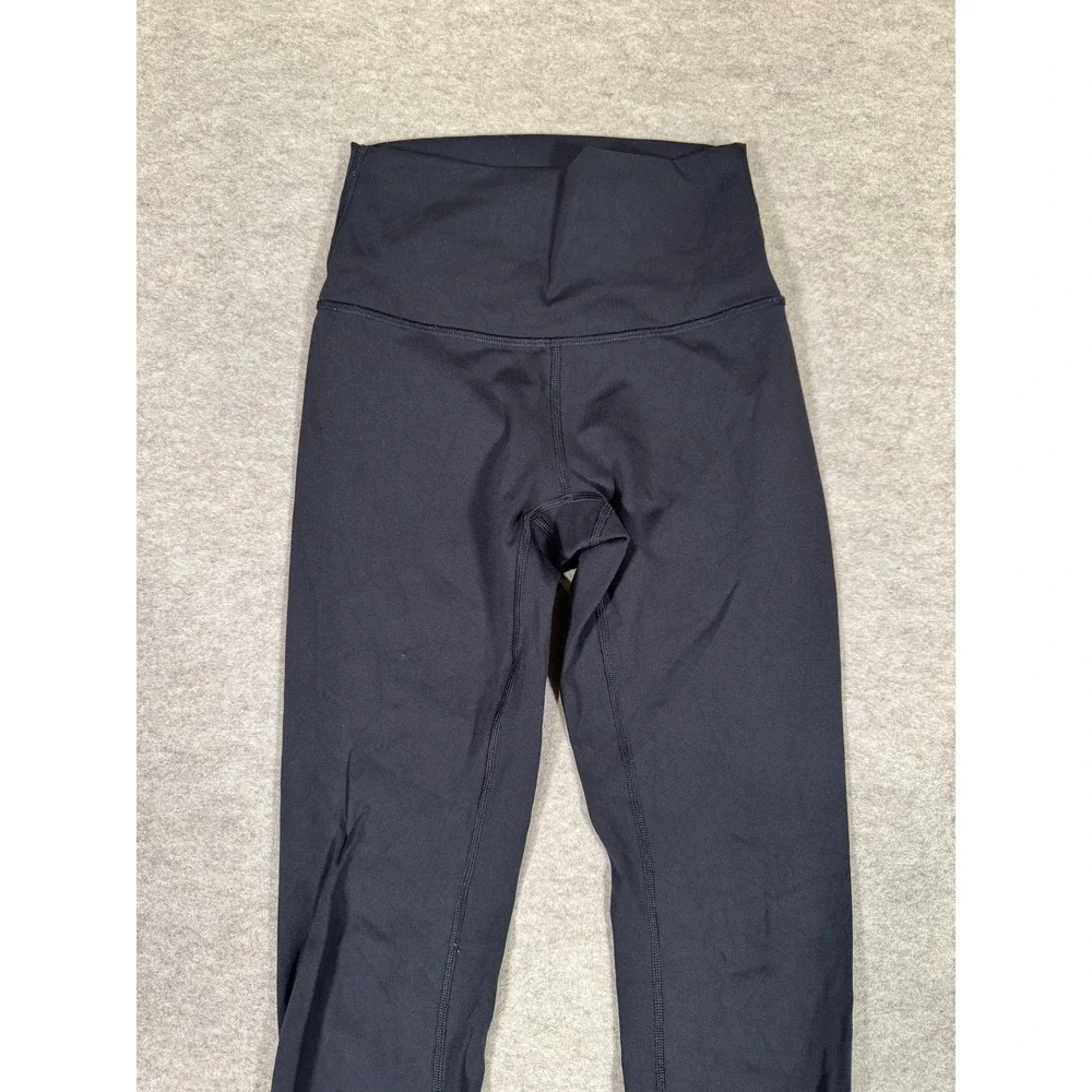 Lululemon Leggings‎ Womens 2 Black High Rise Cropped Yoga Athletic Gym Tight